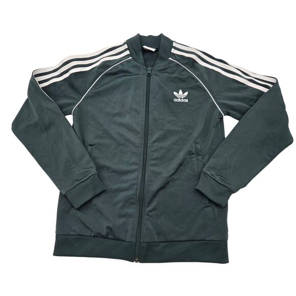 Adidas Adicolor SST Track Suit Youth Med 11-12Y Mineral Green - Picture 1 of 16